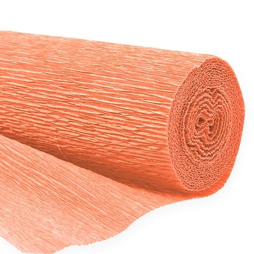 Peach (Light Orange) Crepe Paper 2.5M x .5M