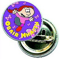 Reward Button Pin Badges 25mm "Obair Maith" (Pack 20)