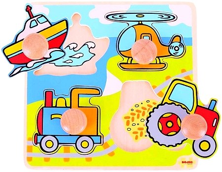 Jumbo Peg Puzzle Transport (4 piece)