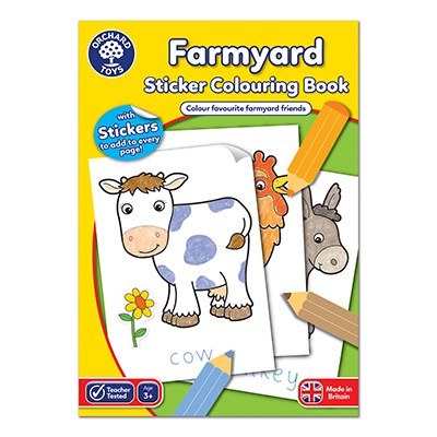 Farmyard Colouring Book & Stickers (3+ years)