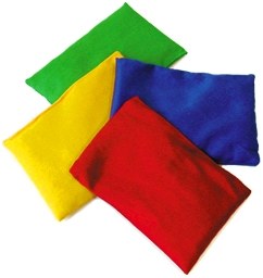 Coloured Bean Bags (Set 4)