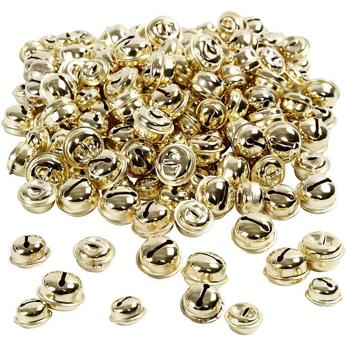 Jingle Bells Gold 13, 15 & 17mm (Pack 70)