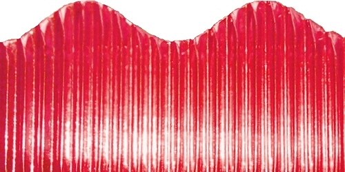 Metallic Red Corrugated Border 5.7cm x 15m