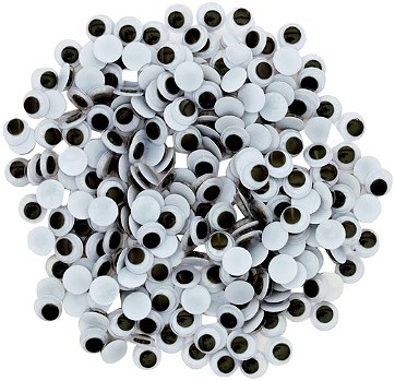 Wiggly Eyes Black 10mm (Pack 500)