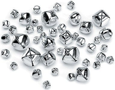 Jingle Bells Silver 10 & 15mm (Pack 70)