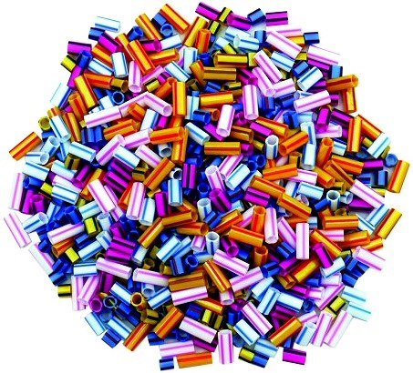 Straw Beads Assorted Styles & Colours (Bag 1000)