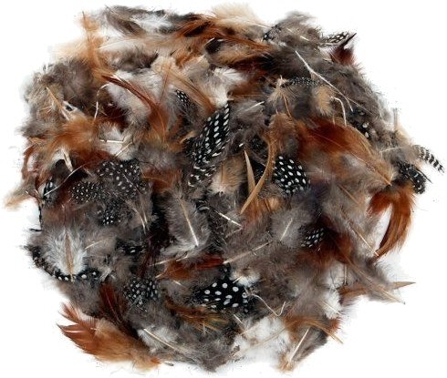 Natural Coloured Feathers 14g