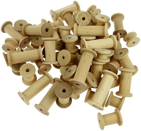 Wooden Spools Assorted Sizes (Pack 30)