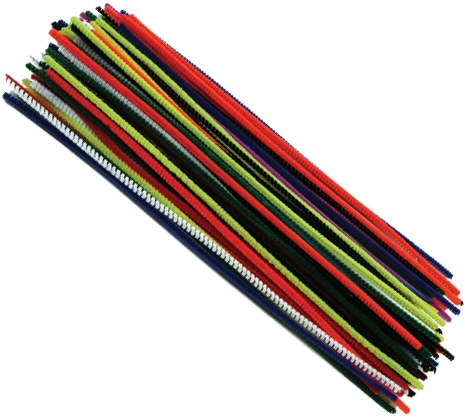 Assorted Coloured Pipe Cleaners 12" (Pack 84)