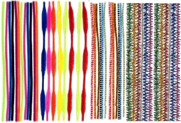 Assorted Styles & Colours Pipe Cleaners 12" (Pack 250)