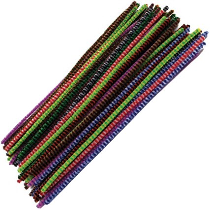 Tiger Tail AssortedColours Pipe Cleaners 12" (Pack 100)