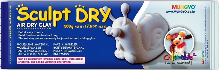 Clay White 500g Bag (Air Hardening)