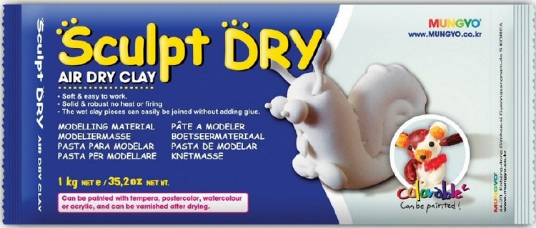 Clay White 1kg Bag (Air Hardening)