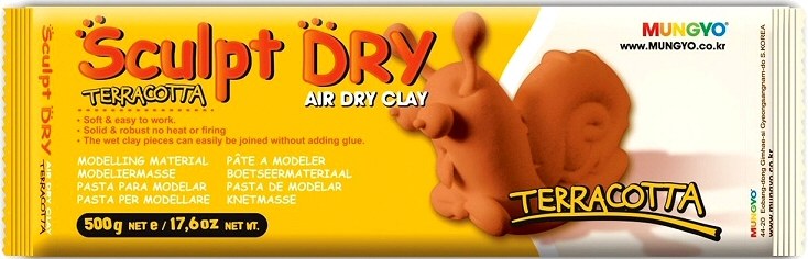 Clay Terracotta 500g Bag (Air Hardening)