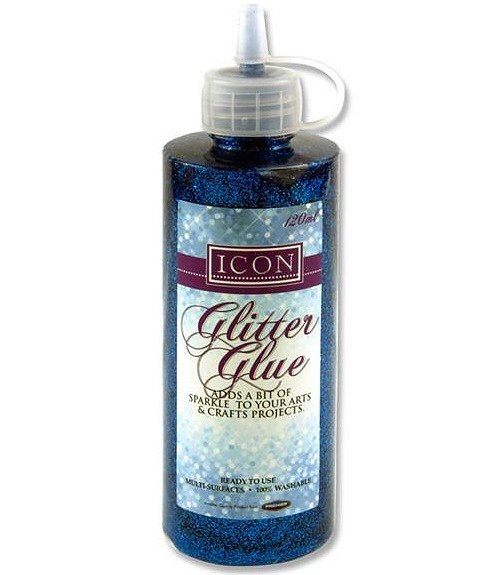 Blue Glitter Glue 120gm