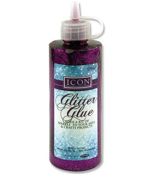 Purple Glitter Glue 120gm