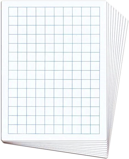 A4 20mm Grid/Blank Whiteboards (Pack 30)