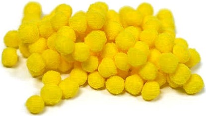 Yellow Pom Poms 25mm & 40mm (Pack 30)
