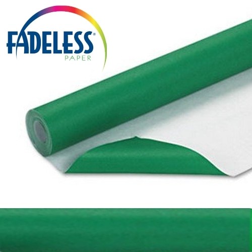 Green EXTRA LONG Fadeless Backing Paper Roll 15m x 1.2m