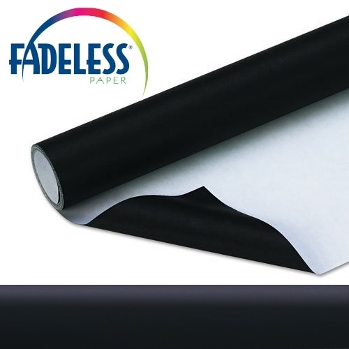 Black EXTRA LONG Fadeless Backing Paper Roll 15m x 1.2m
