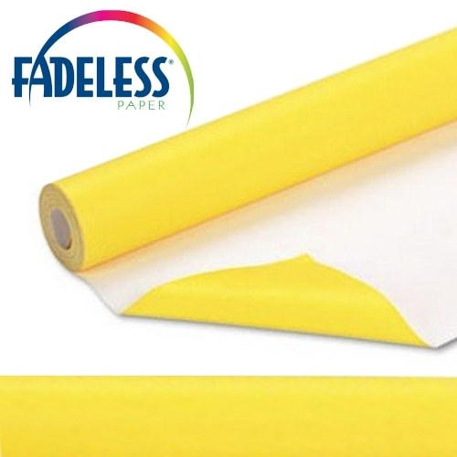 Yellow EXTRA LONG Fadeless Backing Paper Roll 15m x 1.2m