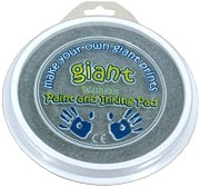 Giant Washable Paint & Ink Pad 5.75" Silver