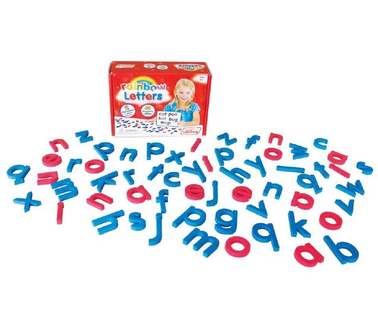 Rainbow Magnetic Letters 2 Colour (Print Script)