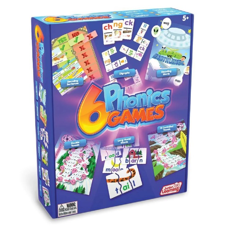 6 Phonics Board Games