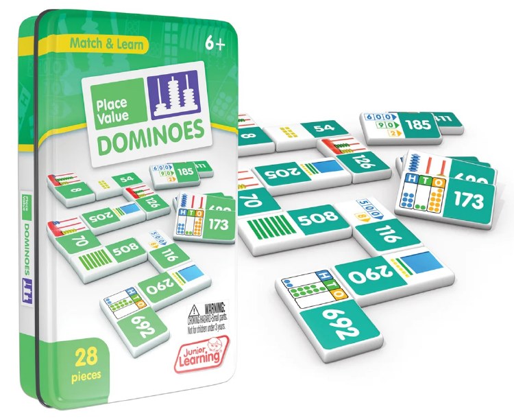 Place Value Dominoes in Tin (Set 28)