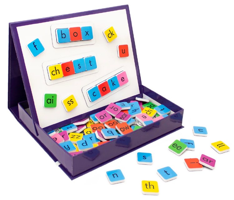 Rainbow Magnetic Phonics Tiles & Board Set