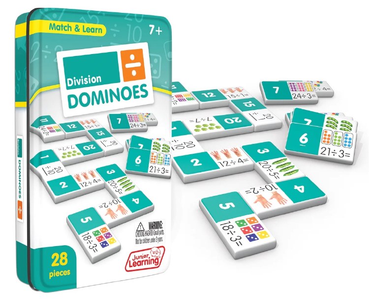 Division Dominoes in Tin (Set 28)