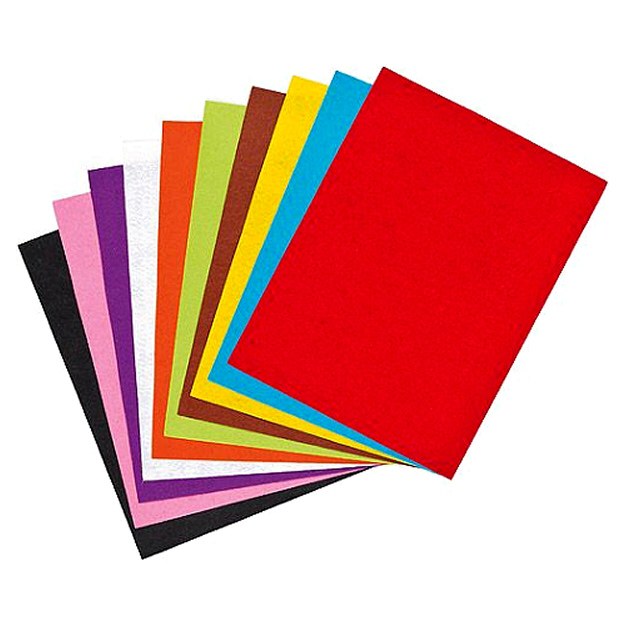 A3 Felt Sheets Assorted Colours (Pack 10)