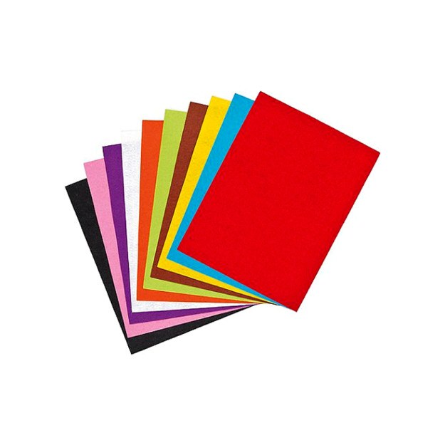 A3 Felt Sheets Assorted Colours (Pack 10)