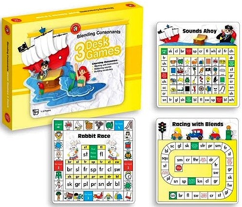 3 Blending Consonants Desk Games