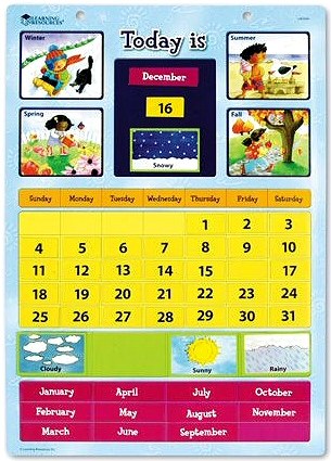 Magnetic Learning Calendar