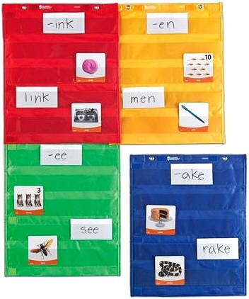 Magnetic Pocket Chart Squares (Set 4)
