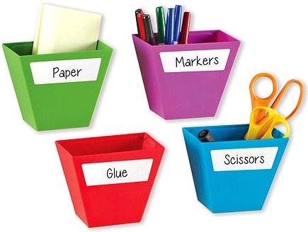 Magnetic Create-a-Space Storage Boxes (Set 4)