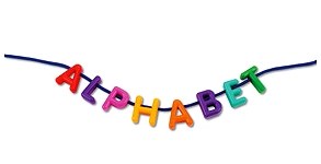 Lacing Letters Uppercase 4cm (Set 260 & 15 Laces)