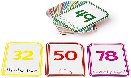 Numbers 0-100 Flash Cards