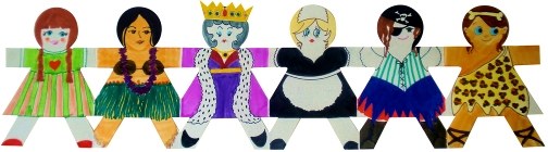 Teach Me Doll Fold-Ups Girl (Pack 16)