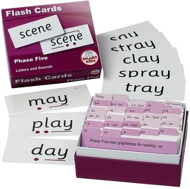 Letters and Sounds Flash Cards Phase Five