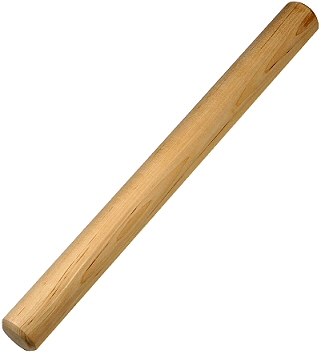 Long Bakers Wooden Rolling Pin 16" L x 3.5" D