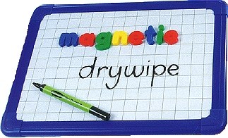 A4+ Double-Sided Magnetic 20mm Grid/Blank Whiteboard