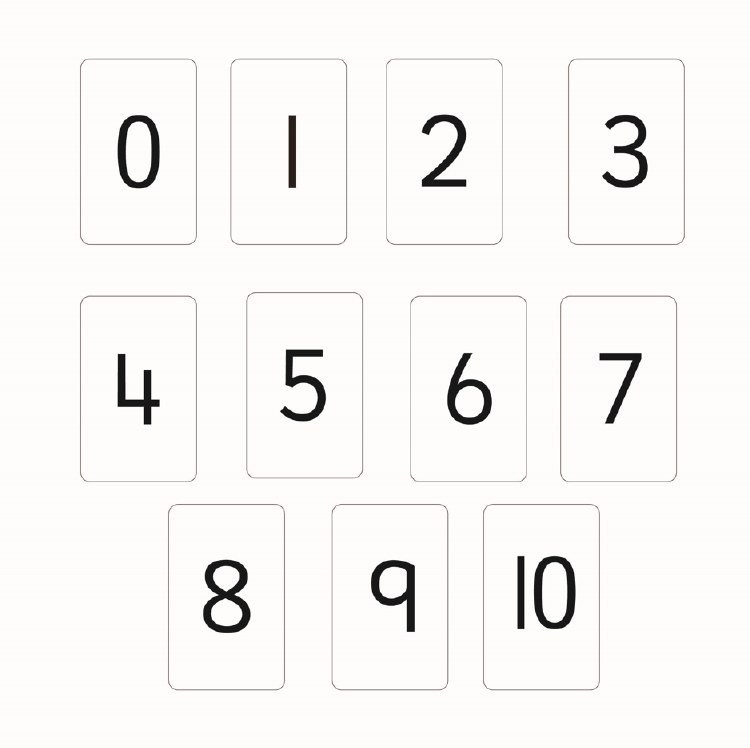 Number Cards 0-10
