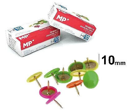 Drawing Pins Coloured (Box 100)