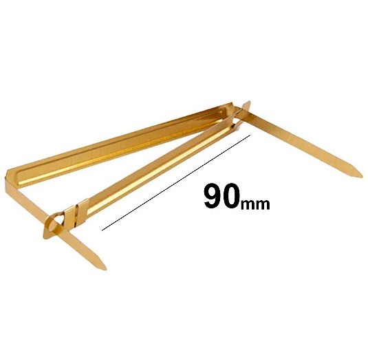 MP* Brass Puched Paper Fasteners 9cm (Pack 6)