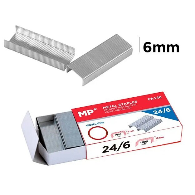 MP* Half Strip Standard Staples 24/6 (Box 1000)