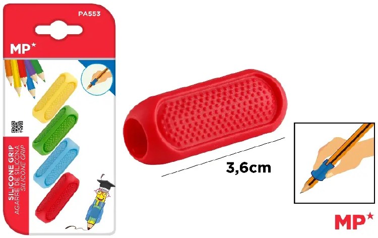 MP* Soft Silicone Triangular Pencil Grips (Pack 4)