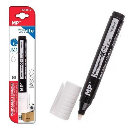 MP* White Permanent Marker Bullet Tip