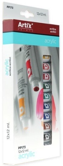Artix Acrylic Paint Tubes 12ml (Pack 12)